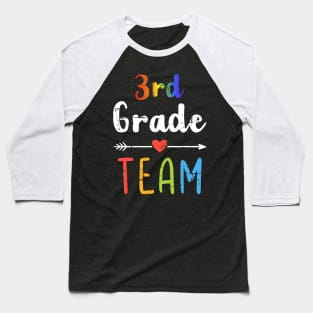 3rd Grade Team Back To School Student Teacher Squad Baseball T-Shirt